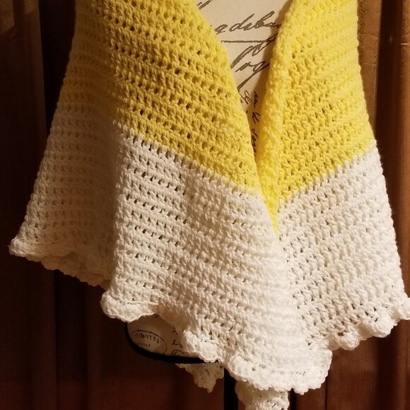 Shiny Olive Elegance Wrap | Handmade Crochet Shawl | Perfect Neck Tuck for Effortless Style main image 0